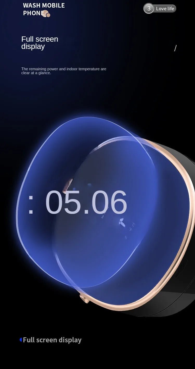 Touchless Automatic Induction Hand Washer Sensor Foam Infrared Sensor Liquid Soap Dispenser With Temperature Digital Display - BACKUPMYFILESNOW