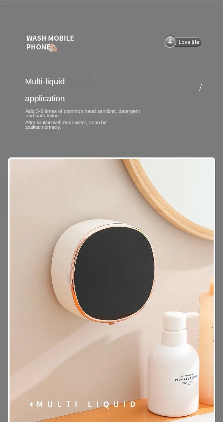 Touchless Automatic Induction Hand Washer Sensor Foam Infrared Sensor Liquid Soap Dispenser With Temperature Digital Display - BACKUPMYFILESNOW