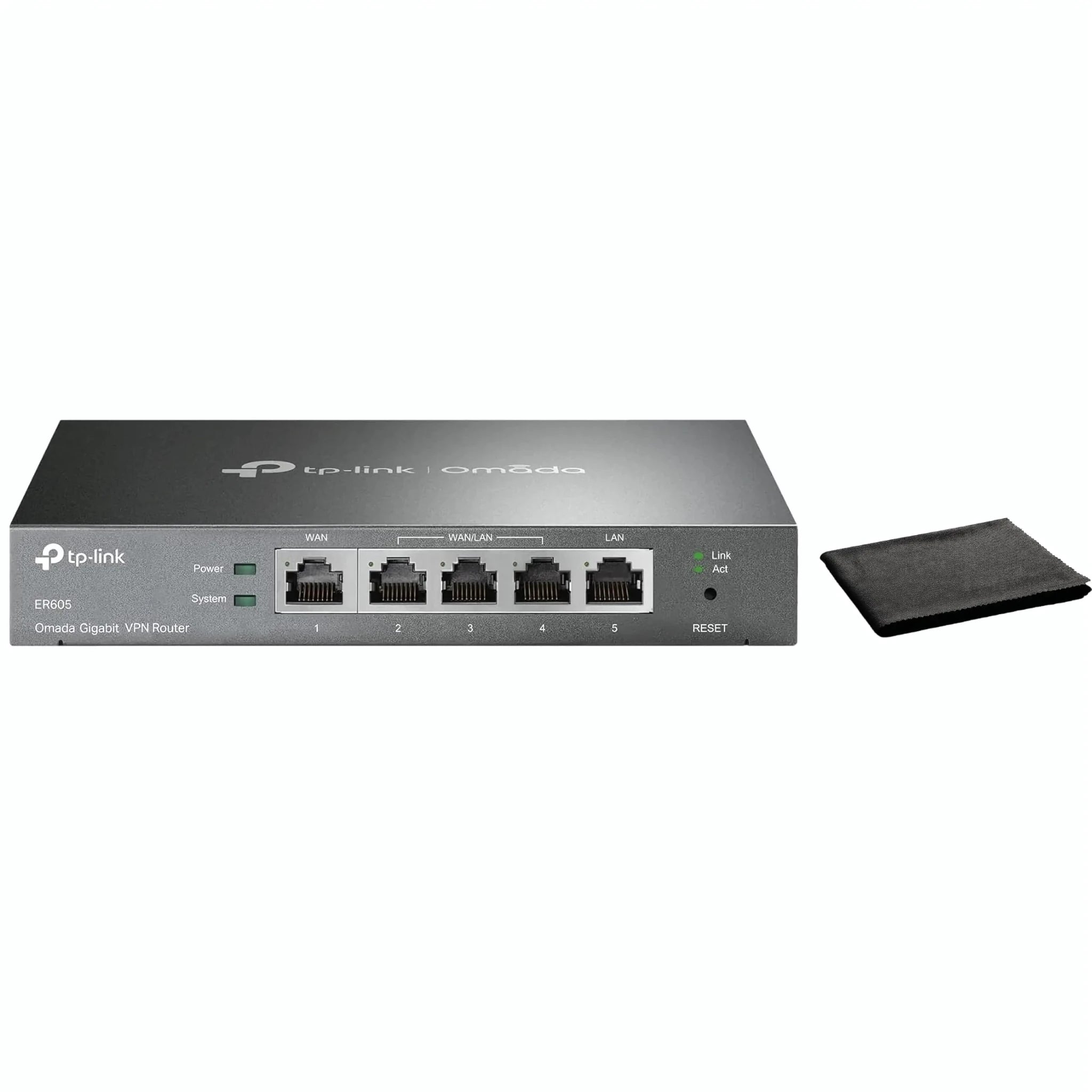 TP - Link ER - 605 Gigabit VPN Router | Load Balancing | Dual WAN Ports | SPI Firewall | Bandwidth Management | IPsec PPTP L2TP VPN | Business Network Security | Easy Setup | Cloud Monitoring W/Cloth - BACKUPMYFILESNOW