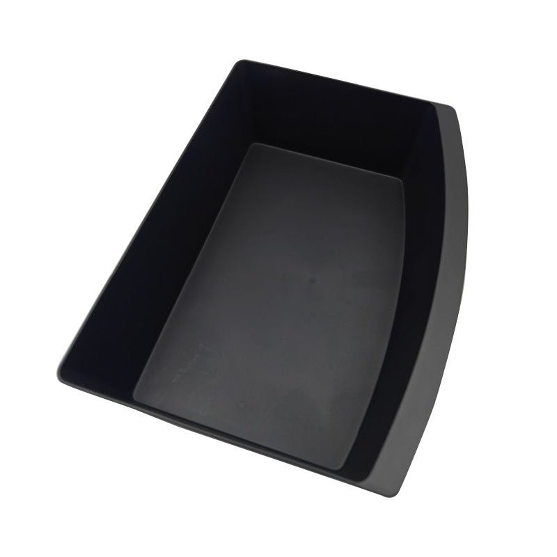 TPE under seat storage box for Tesla Model Y Juniper by Tesery, organized interior storage solution for vehicle comfort.