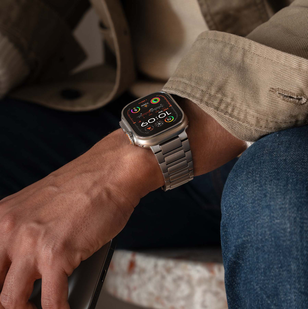 Robust Titanium Band Pro, a sleek and durable titanium ring with a polished finish, designed for everyday wear.