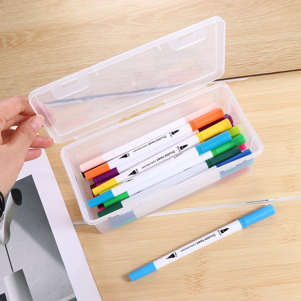 Transparent Waterproof Pencil Box for School Supplies - BACKUPMYFILESNOW