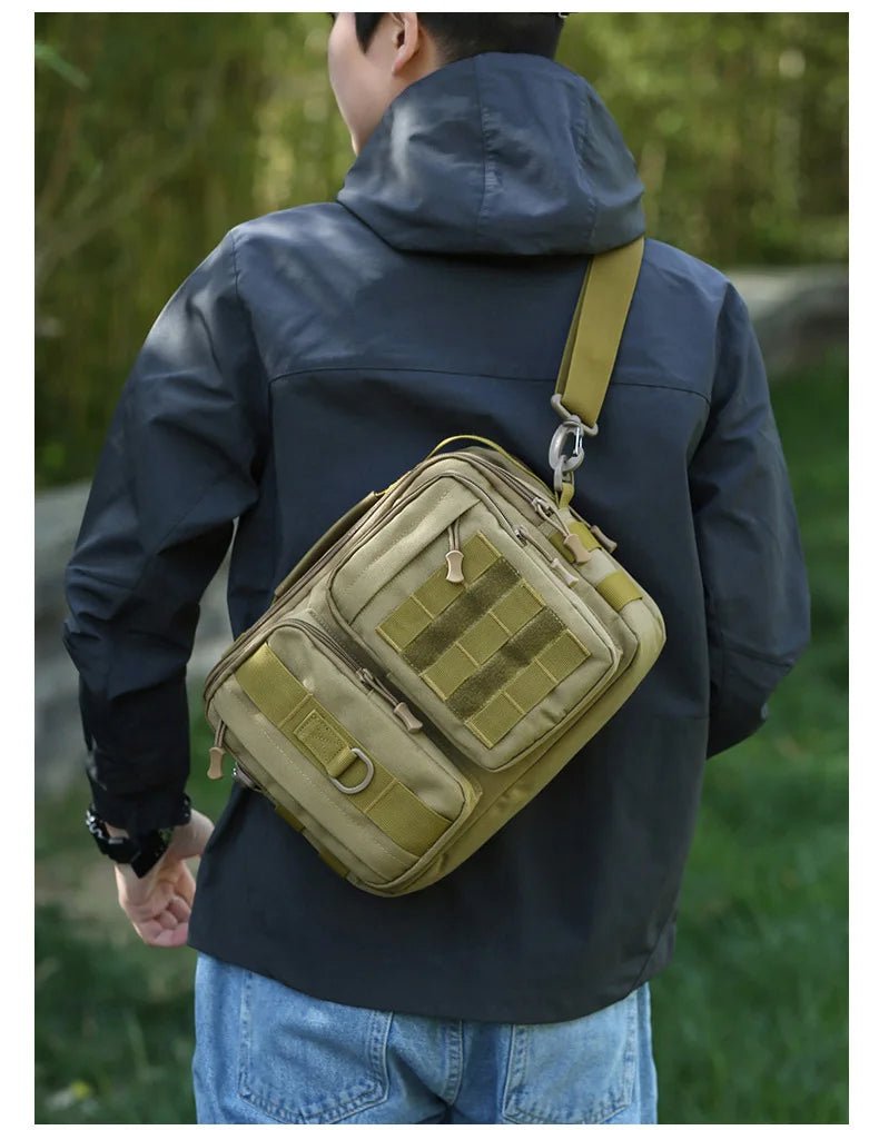 Trekking Tactical Handbags Shoulder Bag Camping for Man Hiking Travel Climbing Fishing Sling Crossbody Outdoor Weekend Molle Bag - BACKUPMYFILESNOW