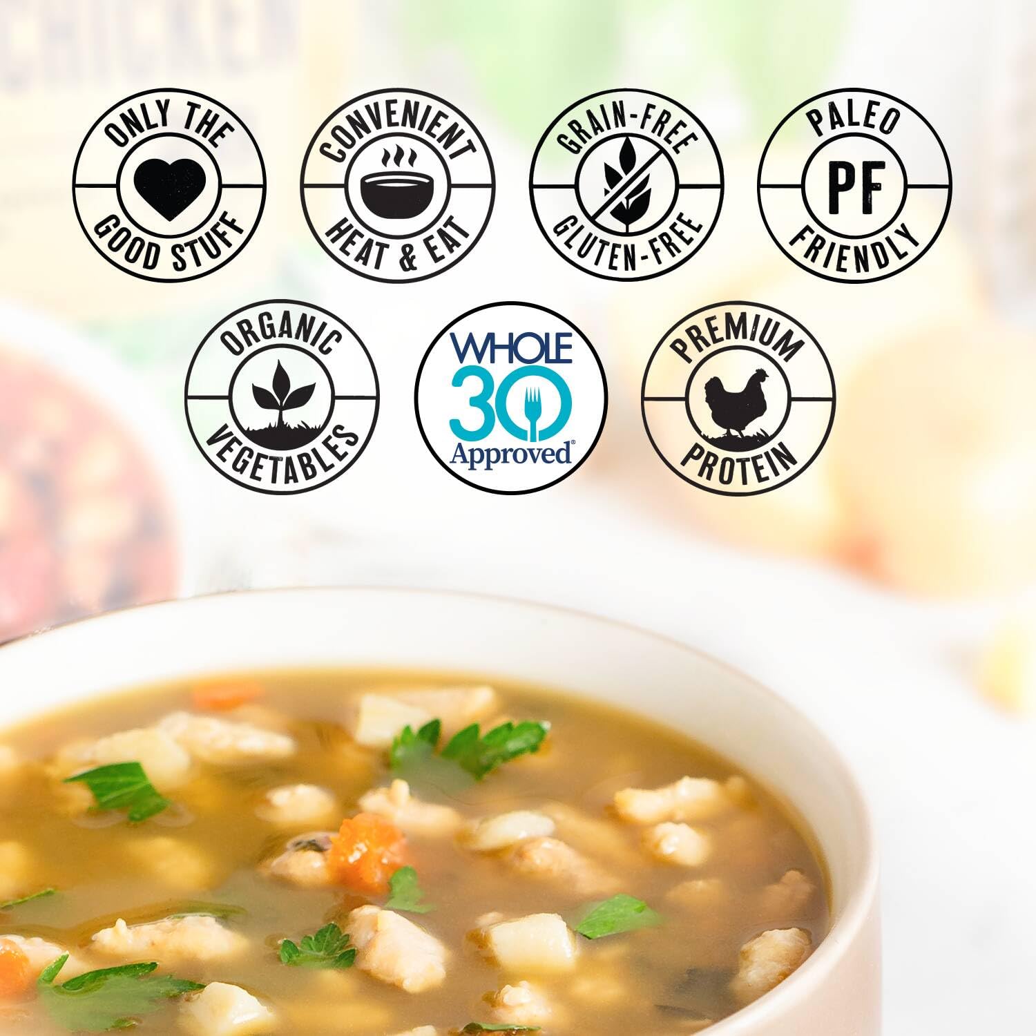 True Primal Souper Chicken Variety 8 - pack, Ready to eat, Gluten free, Paleo, Pastured chicken, Whole30, Keto, Bone broth - BACKUPMYFILESNOW