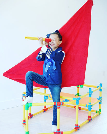 Two TubeLox Deluxe STEM Toy sets with colorful tubes and connectors for creative building and educational play.