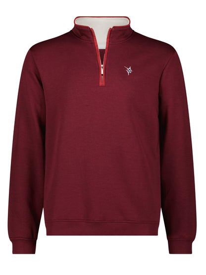 White Water Life Turnberry quarter zip in smooth knit fabric, featuring a sleek design and stand-up collar for casual wear.