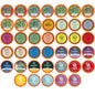 Assorted tea sampler pack with 40 K-Cup pods from Two Rivers Coffee for Keurig K-Cup brewers, featuring a variety of tea flavors.