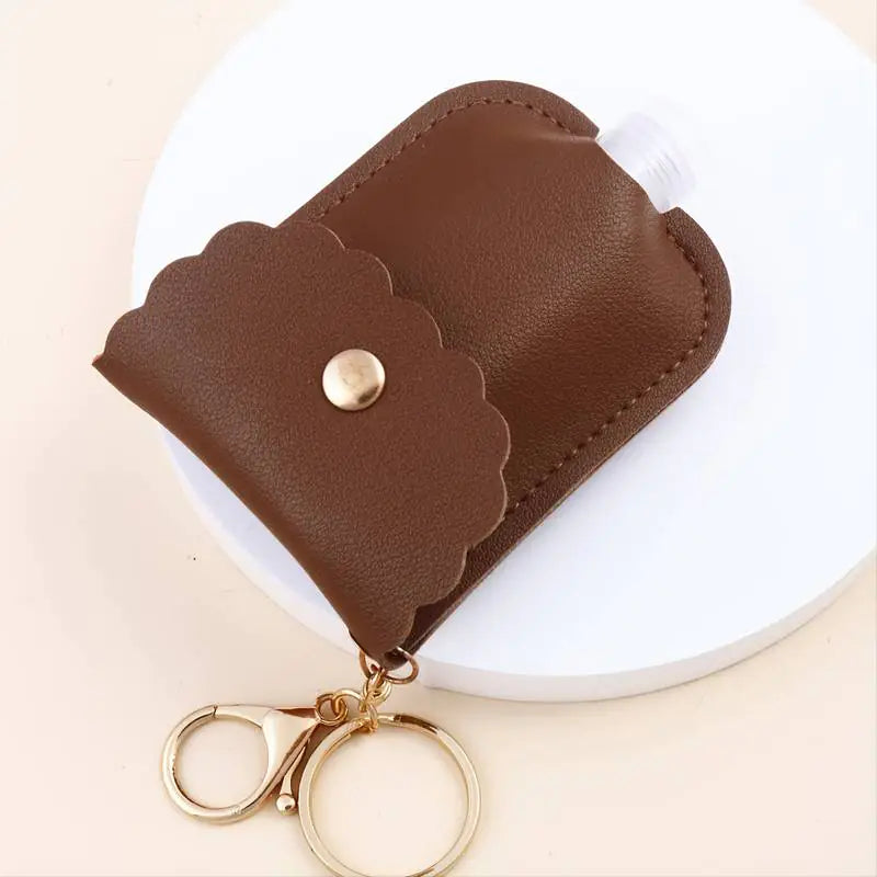 Eco-Friendly Customizable Leather Hand Sanitizer Case
