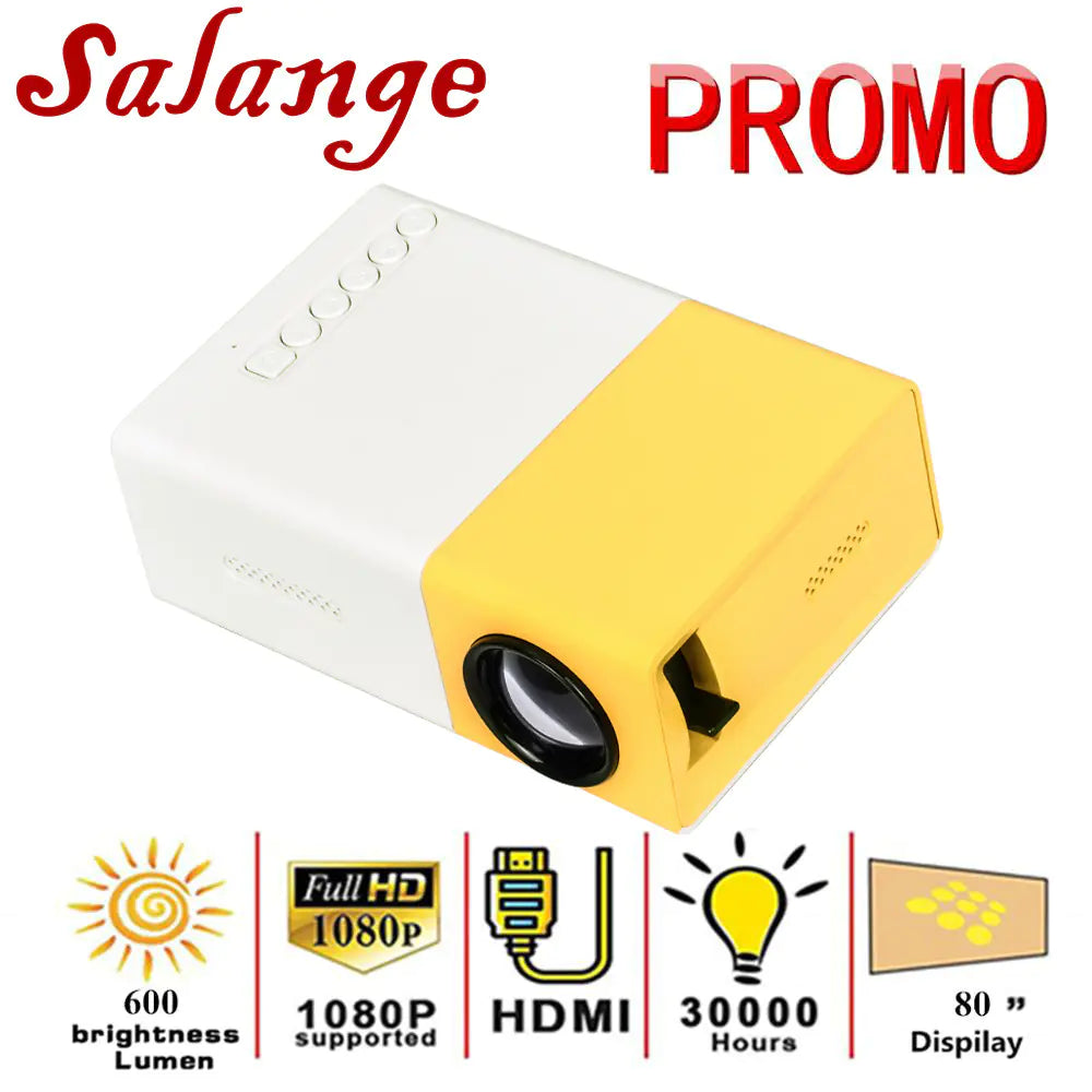 YG300 Mini Portable HD 1080 Projector for Home Use