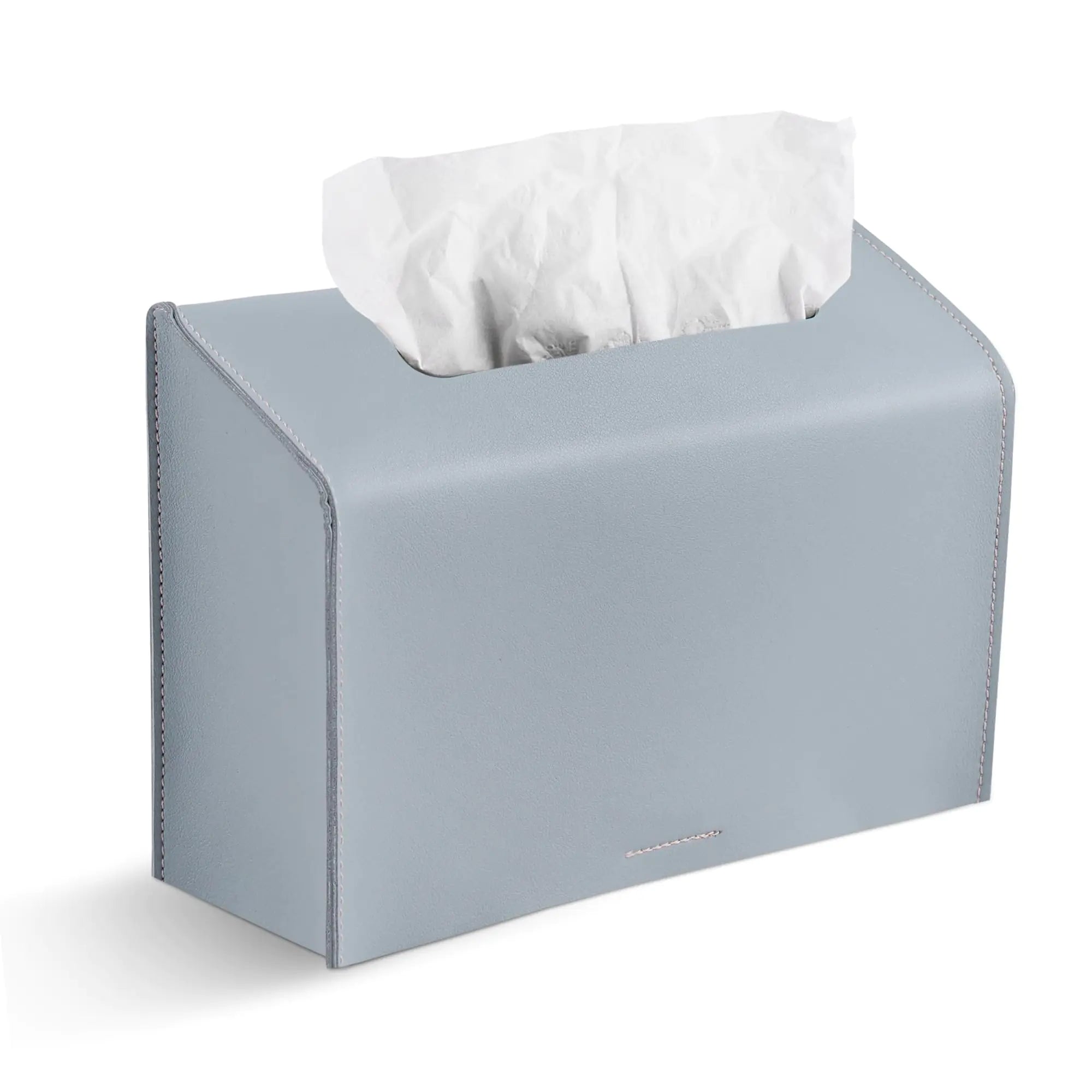 Haecsfl Leather Cover for Disposable Paper Hand Towel Box Compatible with Kleenex Paper Hand Towel(1-Blue)