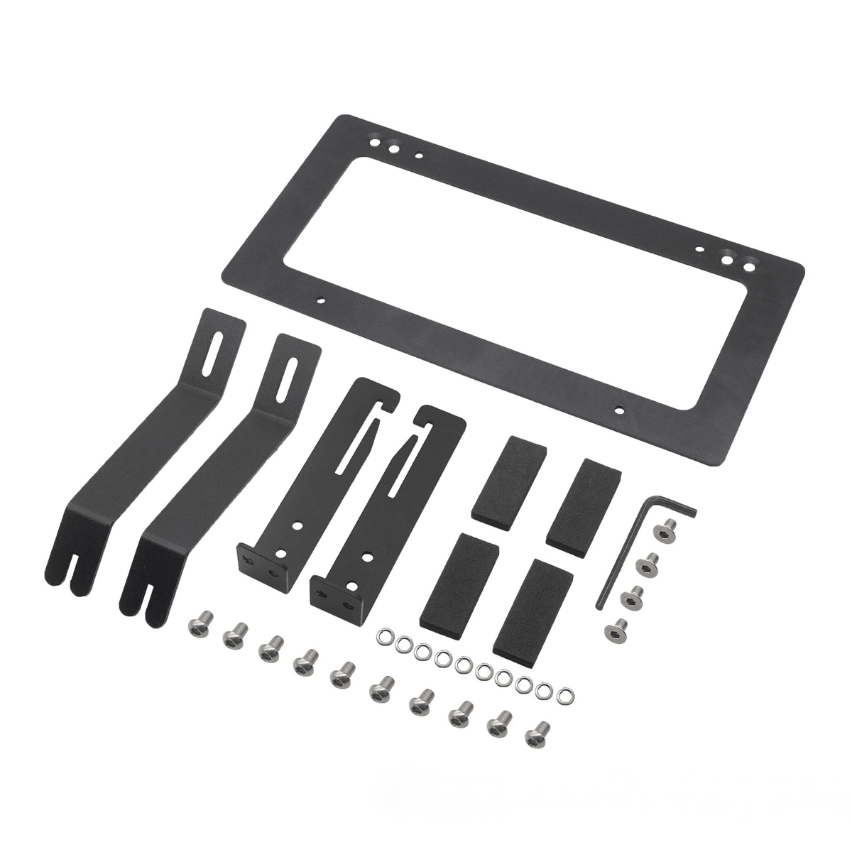 U.S. Standard front license plate frame for Tesla Model 3 and Model Y, made by Tesery Official Store, fits standard license plates.