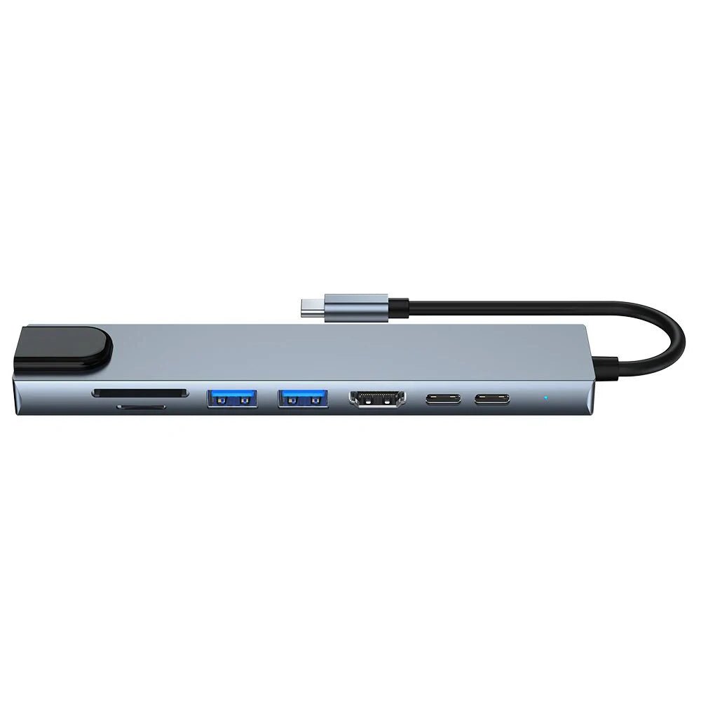 USB 3.0 Type C HUB USB C Docking Station to HDMI 4K 30HZ Type C to RJ45 100Mbps Ethernet Adapter VGA Extender Headphone PD 100W - BACKUPMYFILESNOW