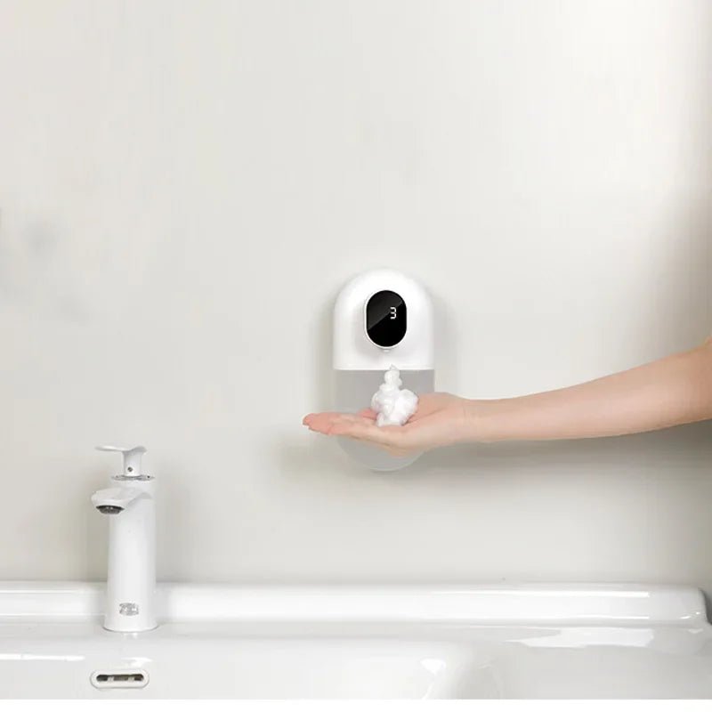USB automatic mobile phone soap dispenser foam induction smart wall mounted soap dispenser bathroom accessories 500ml - BACKUPMYFILESNOW