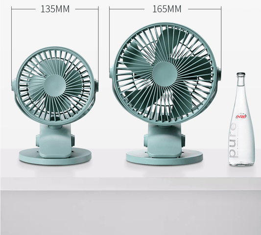 USB Small Fan Large Wind Silent Desktop Pinch Fan Student Dormitory Bed Office Charging Mini Clip Fan Wall Mounted - BACKUPMYFILESNOW.COM®
