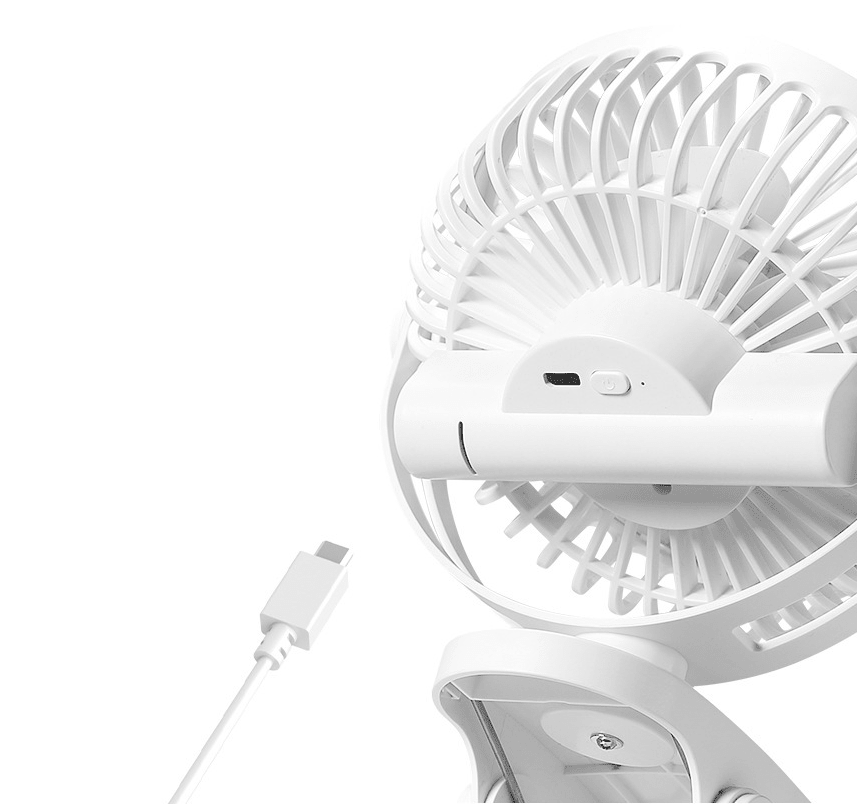 USB Small Fan Large Wind Silent Desktop Pinch Fan Student Dormitory Bed Office Charging Mini Clip Fan Wall Mounted - BACKUPMYFILESNOW.COM®