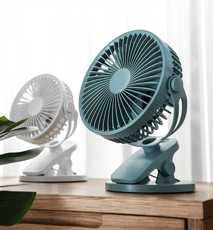 USB Small Fan Large Wind Silent Desktop Pinch Fan Student Dormitory Bed Office Charging Mini Clip Fan Wall Mounted - BACKUPMYFILESNOW.COM®