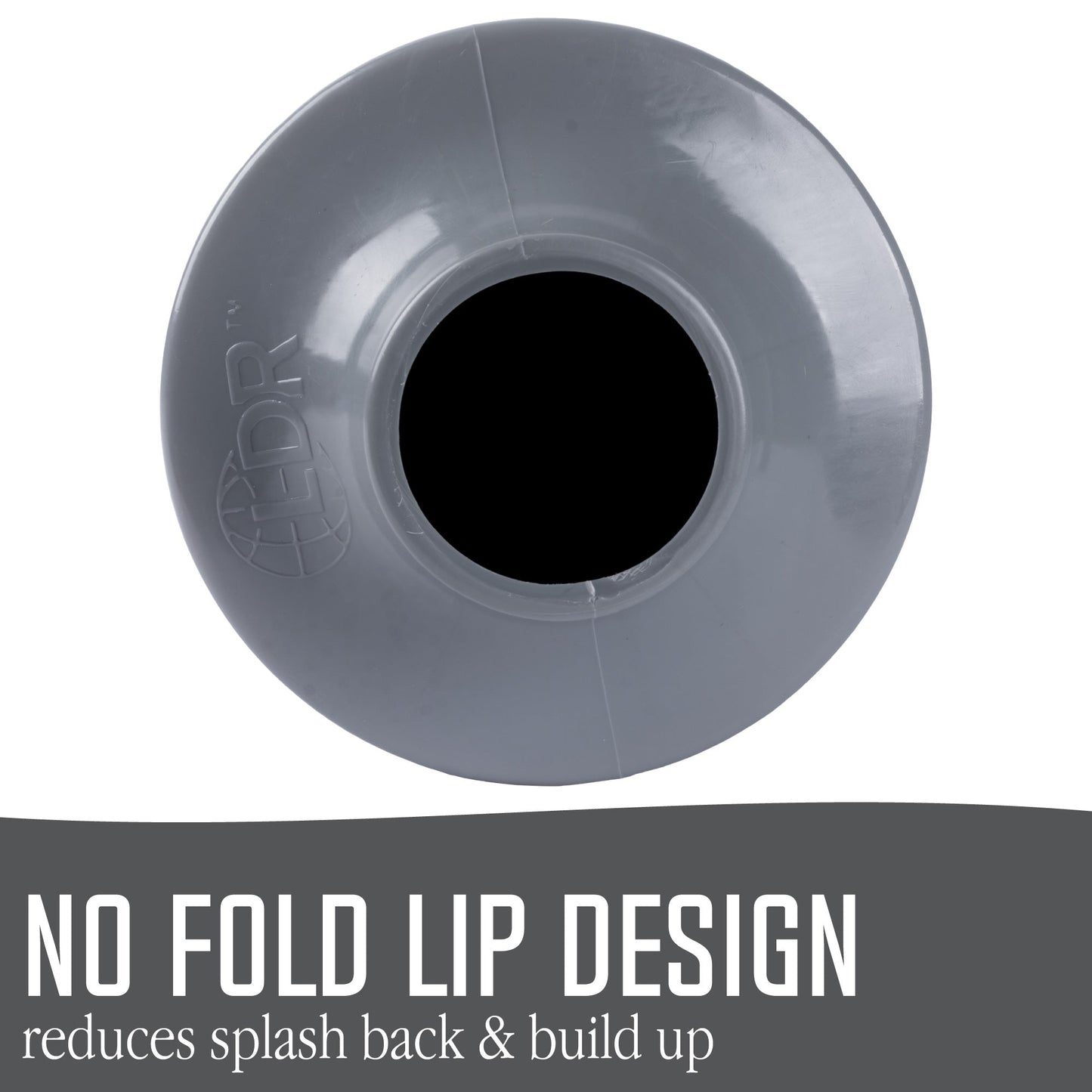 Grey Bellows Accordion Toilet Plunger by Utility-Sink.com with durable rubber cup for effective clog removal.