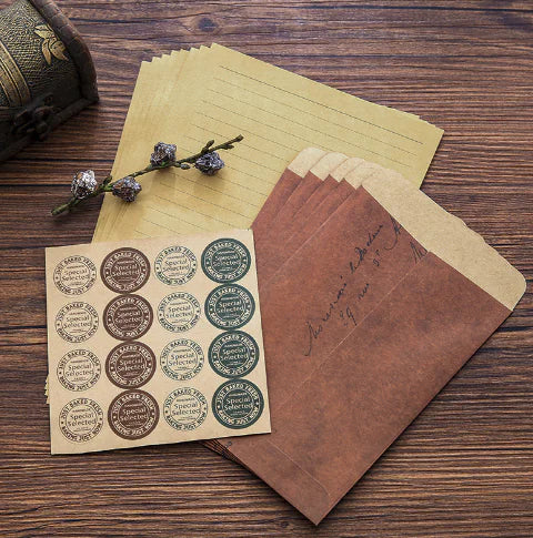 Vintage Kraft Paper Envelopes for Office Supplies