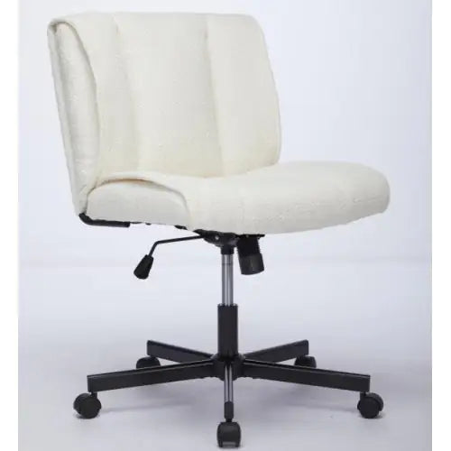 Armless Desk Chair With Wheels Office Chair With Adjustable Swivel Computer Task Chair