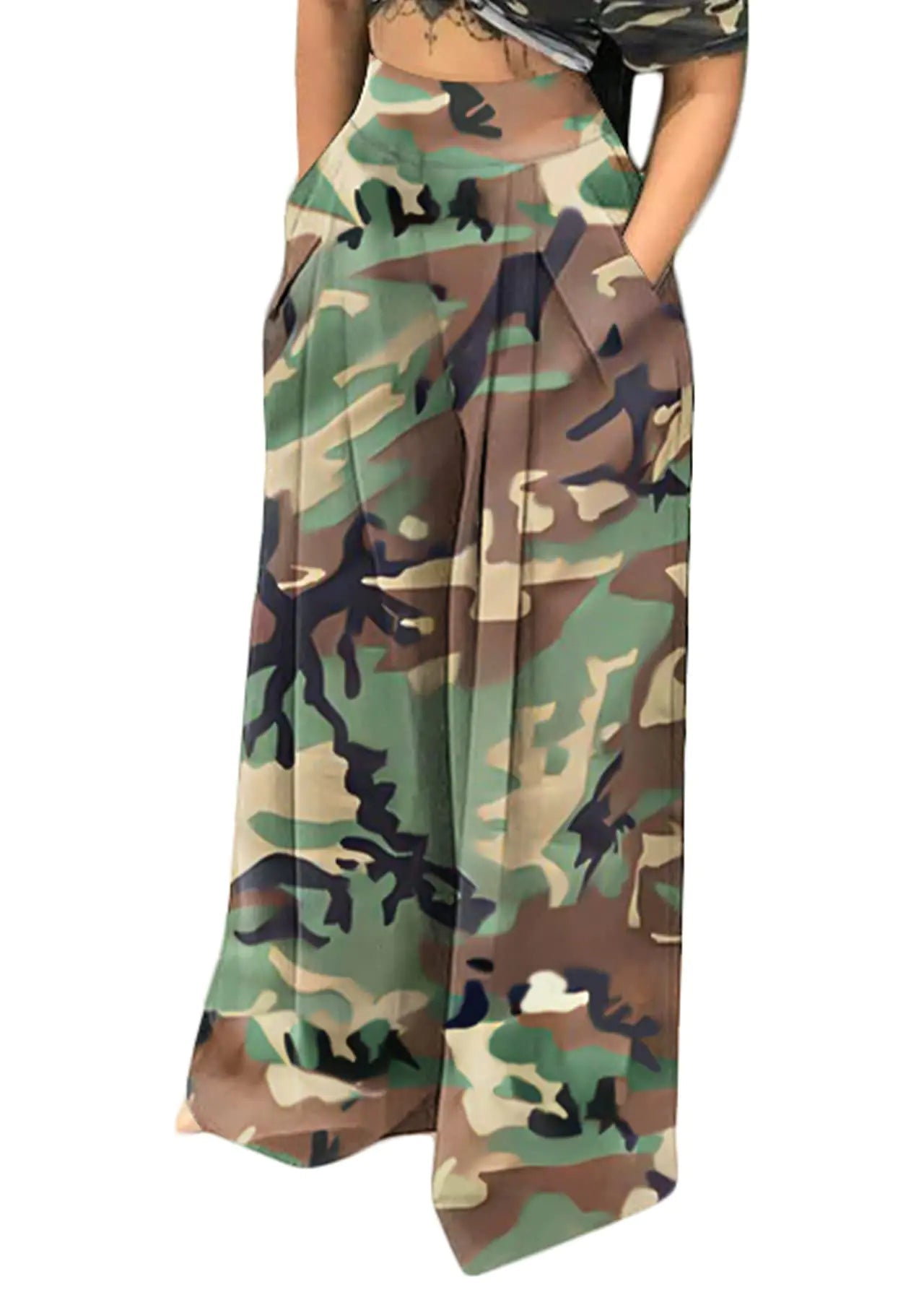 Vakkest Bell Bottom Jeans for Women Flare Jeans High Waist Bootcut Plus Size Ripped Hole Jeans Denim Leggings Pants - BACKUPMYFILESNOW