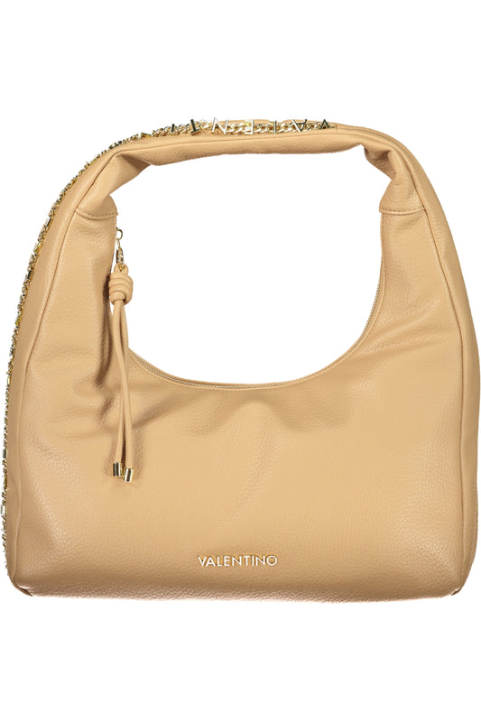 Beige Valentino women's Borse bag featuring elegant design and Valentino branding, shown with its smooth leather surface.