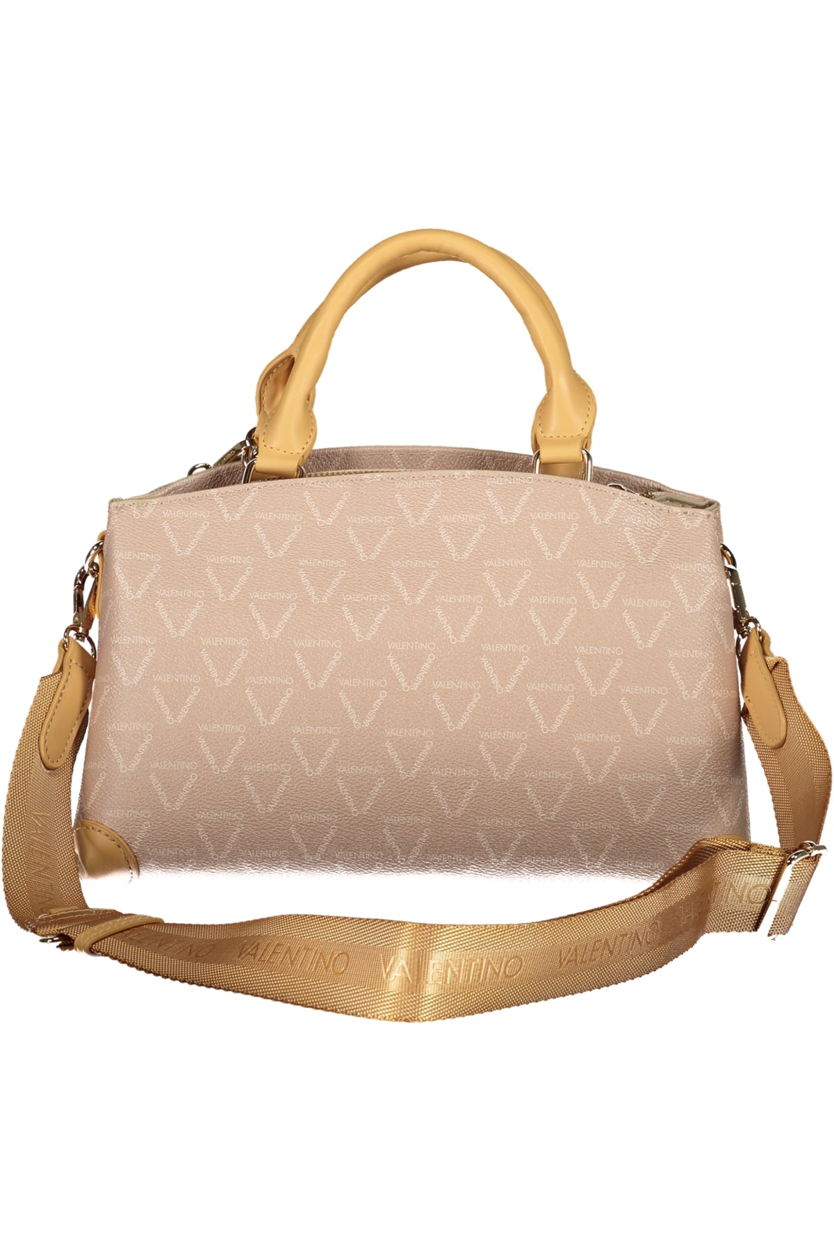 Beige Valentino women's Borse bag with sleek design and gold-tone hardware, displayed on a neutral background.