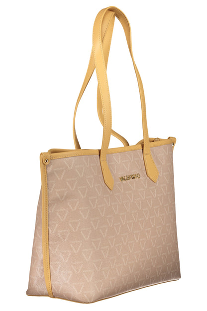 Beige Valentino women's Borse bag with sleek design and elegant style, shown with handles and subtle logo details.
