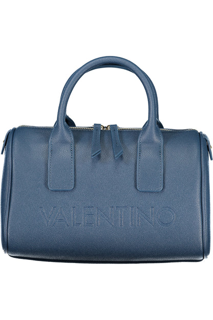 Valentino women's blue Borse bag with sleek design and gold accents, featuring a structured shape and elegant style.