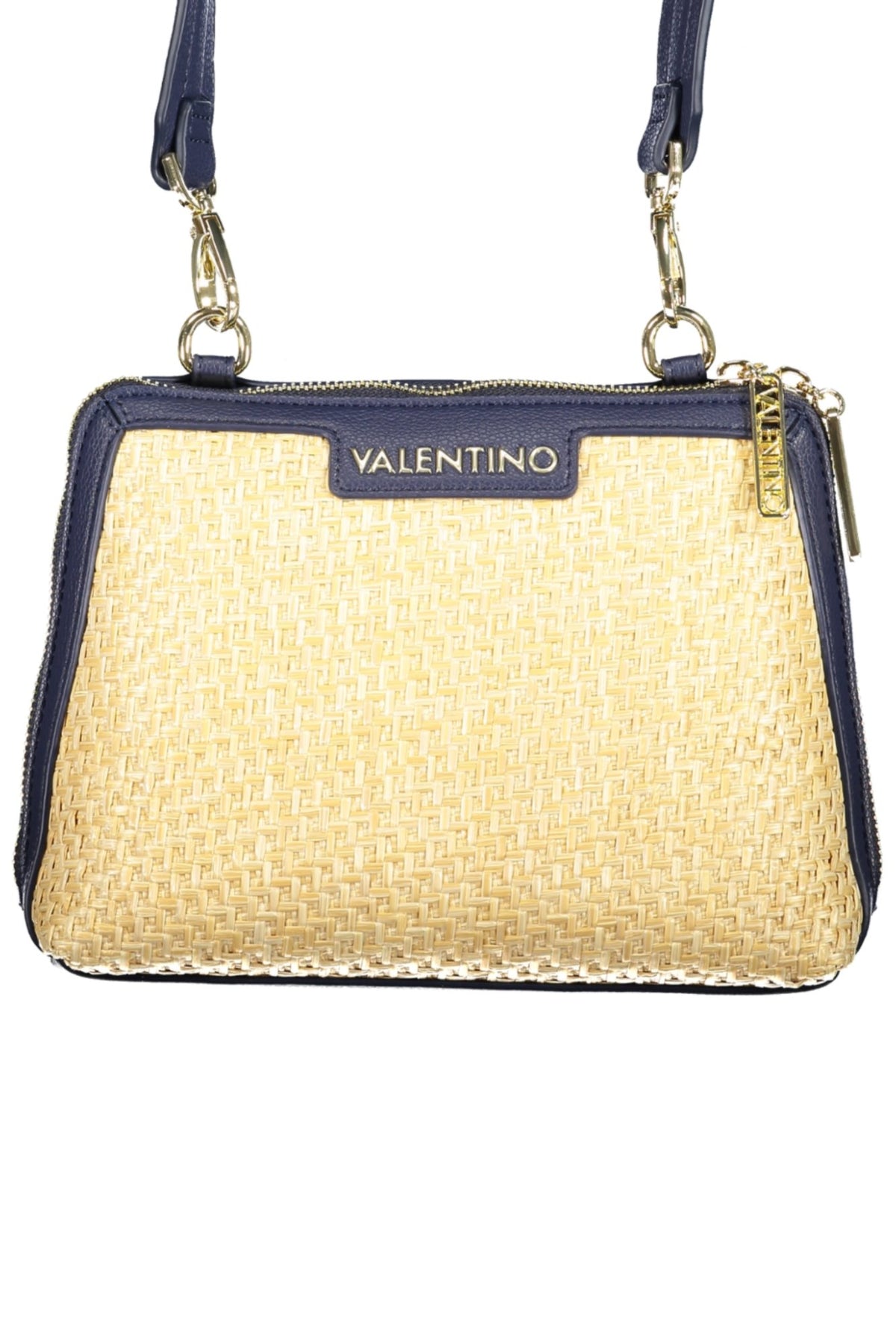 Valentino women's blue Borse bag, stylish leather handbag with elegant design and gold-tone hardware, ideal for modern fashion.