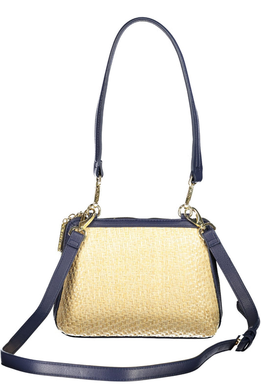 Valentino women's blue Borse bag with sleek design and elegant leather finish, featuring gold-tone hardware and a top handle.