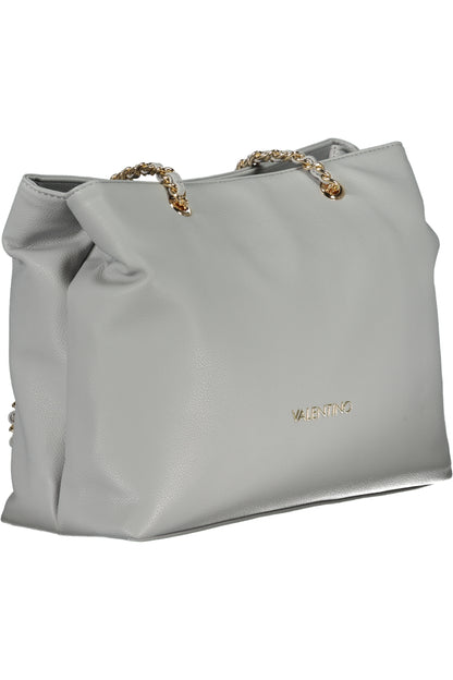 Grey Valentino women's bag with sleek design, featuring smooth leather and elegant detailing, perfect for stylish occasions.