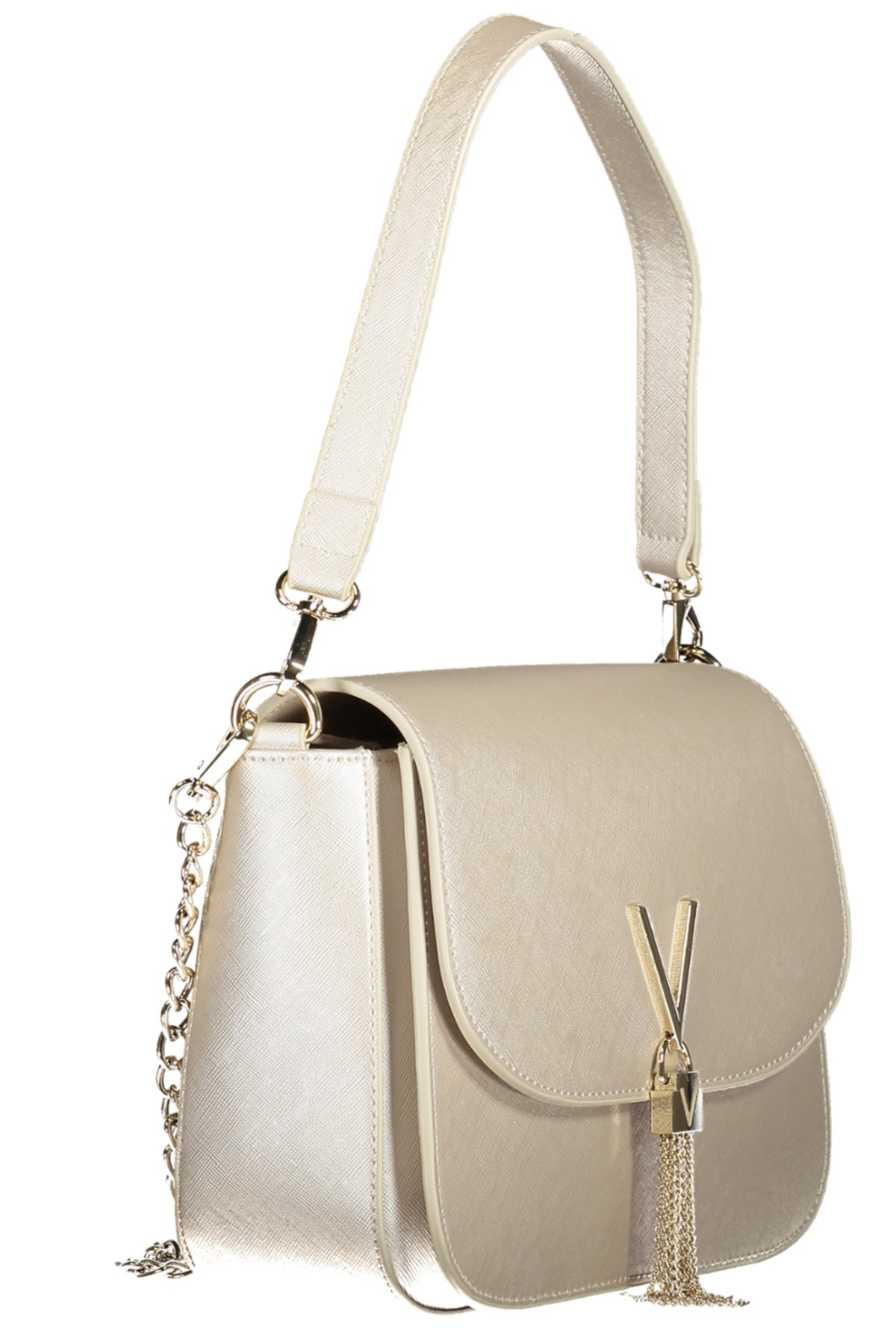 Valentino women's grey Borse bag showing sleek leather design with subtle Valentino branding and stylish top handle.