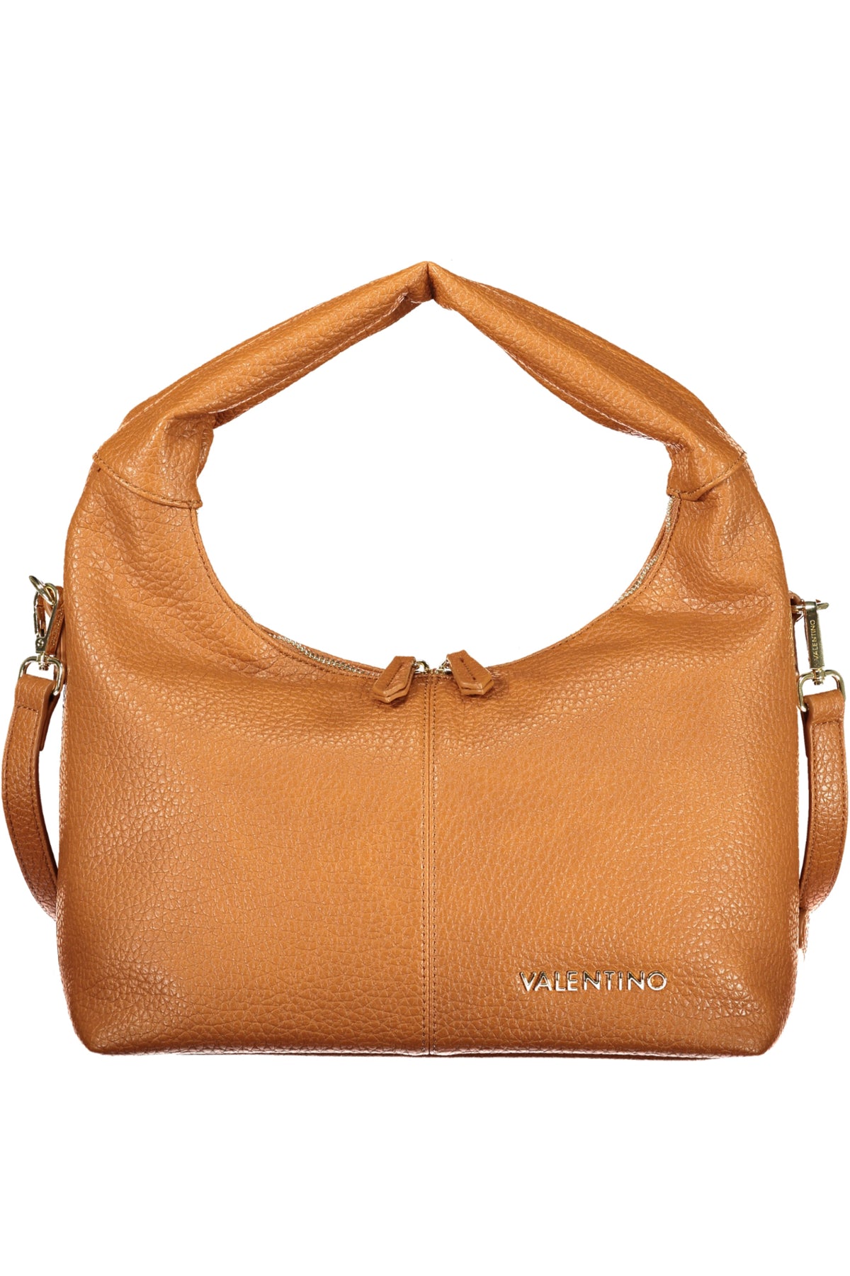 Brown Valentino women's bag made of high-quality leather, featuring a sleek design and elegant style.