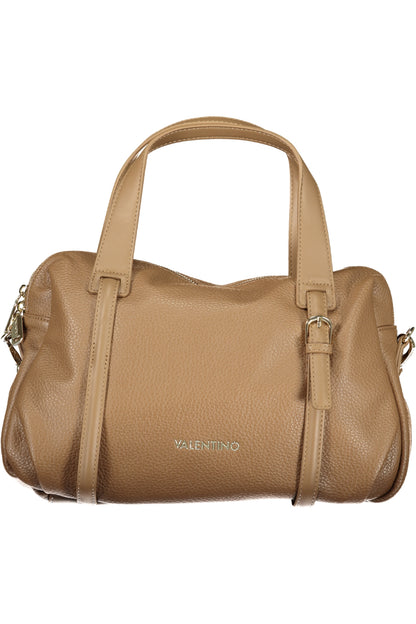 Brown Valentino women's bag, a stylish leather purse with elegant design, featuring a structured shape and subtle branding.