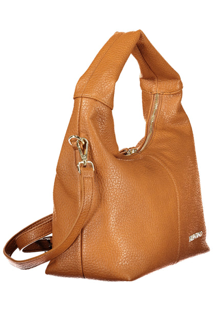 Brown Valentino women's bag featuring sleek design, top handle, and subtle branding, perfect for stylish everyday use.