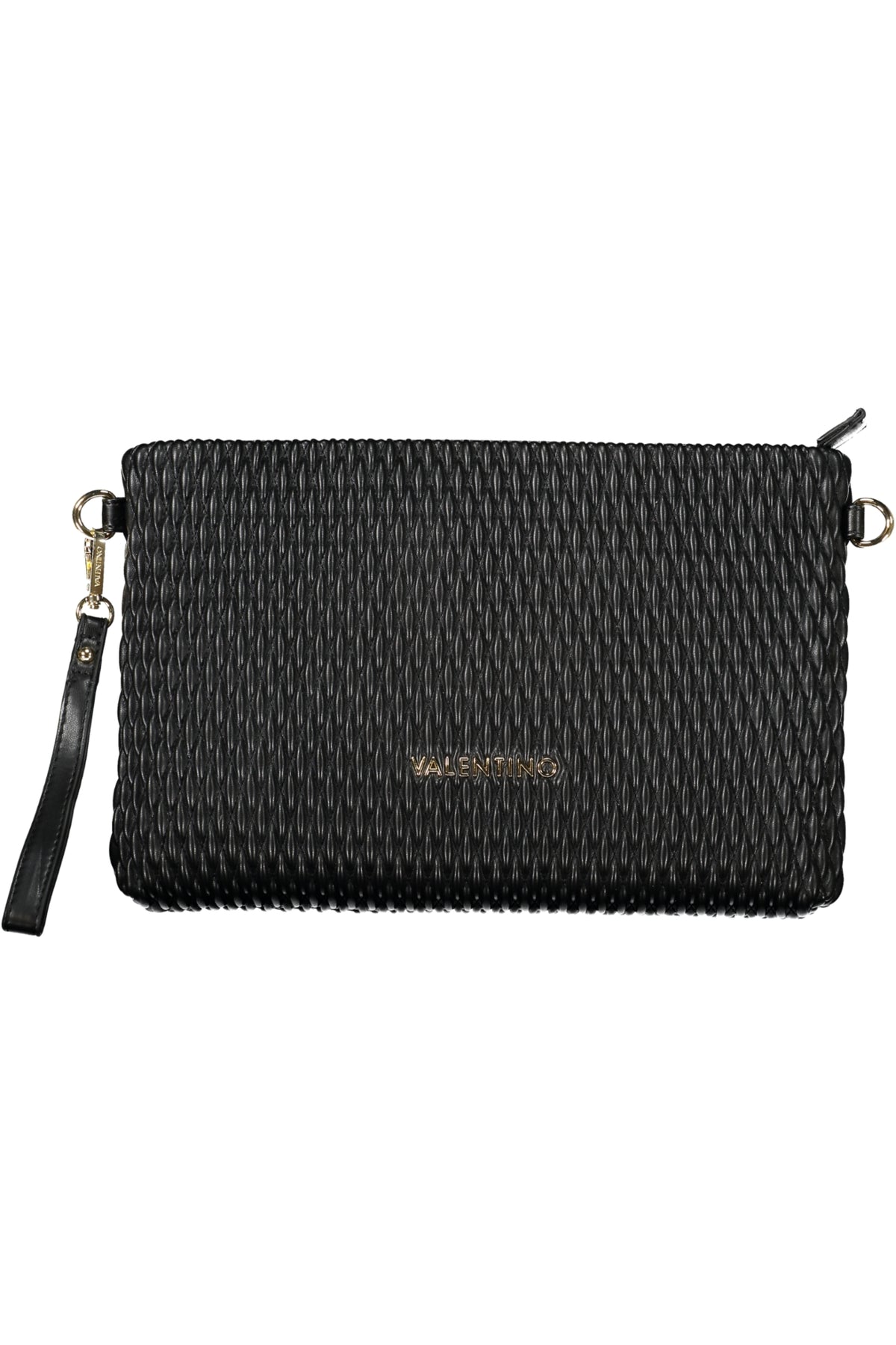 Black Valentino women's bag with elegant design, featuring a sleek shape and subtle branding, perfect for stylish occasions.