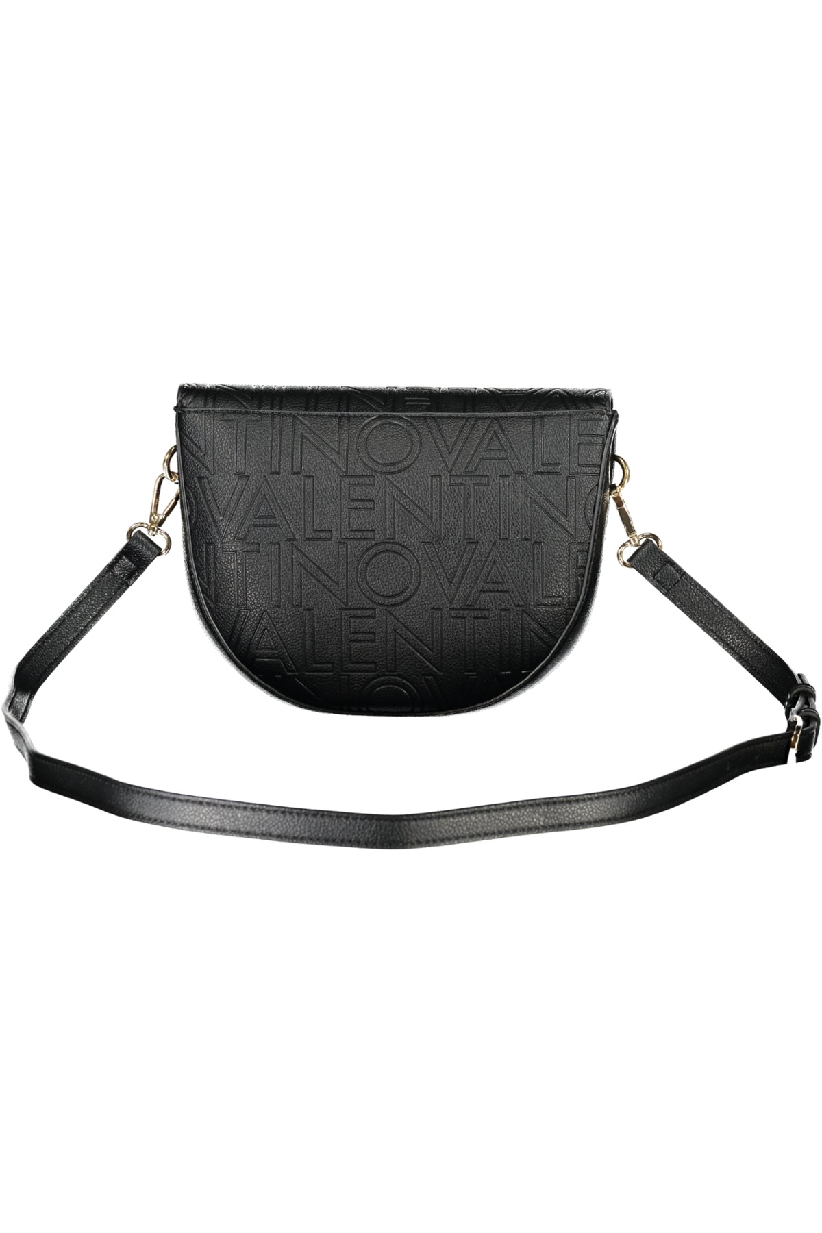 Black Valentino women's Borse bag with sleek leather design and elegant gold accents, stylish and versatile for any occasion.