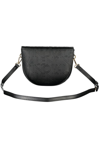 Black Valentino women's Borse bag with sleek leather design and elegant gold accents, stylish and versatile for any occasion.
