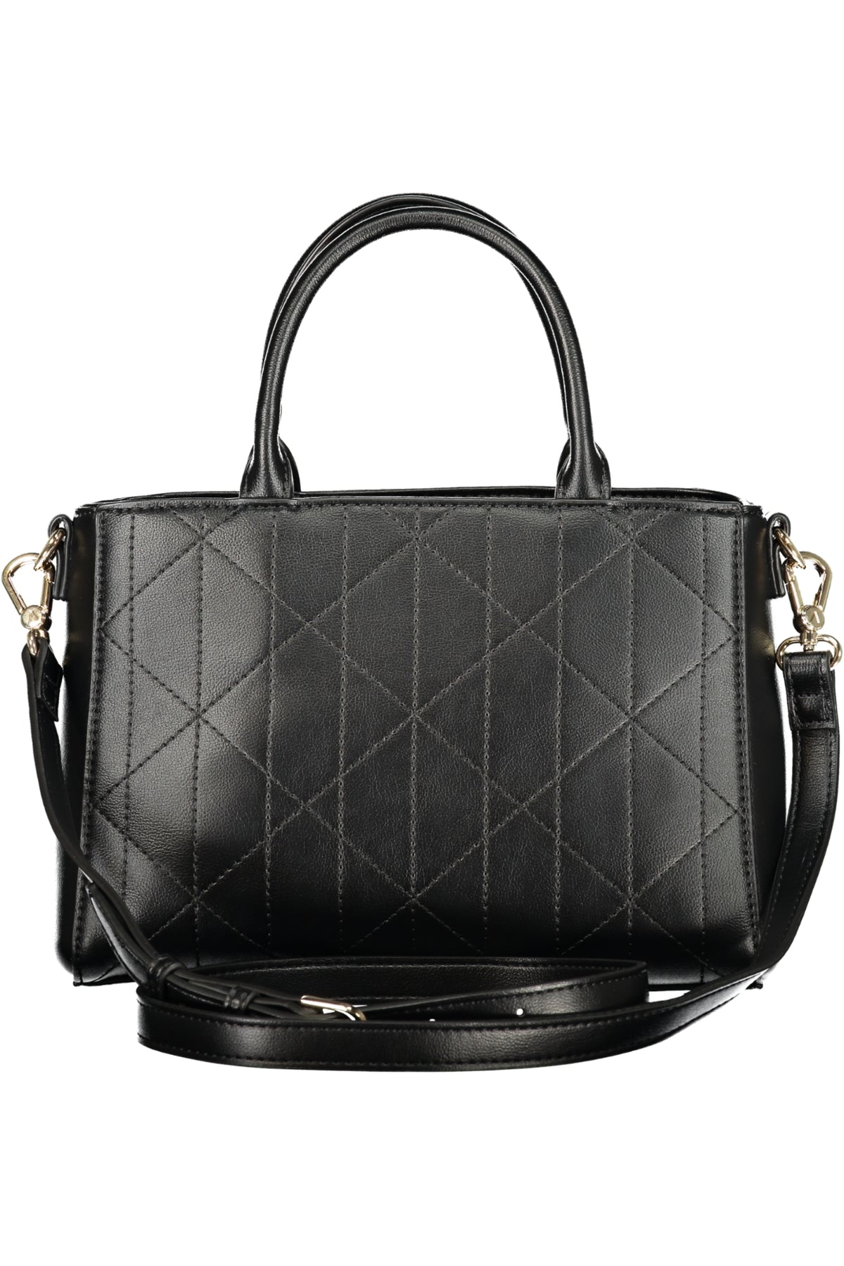 Black Valentino women's bag with sleek design, featuring smooth leather and subtle branding, ideal for stylish everyday use.