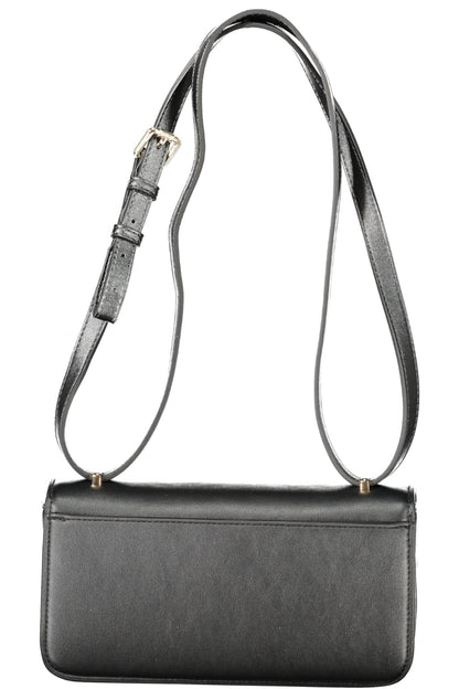 Black Valentino women's bag with sleek design and elegant leather finish, featuring subtle branding and structured shape.
