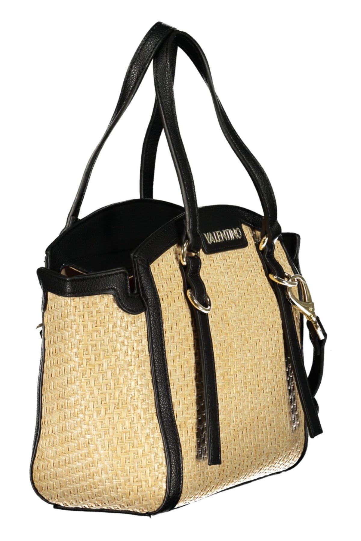 Black Valentino women's Borse bag with sleek design and gold-tone hardware, featuring adjustable strap and logo accents.