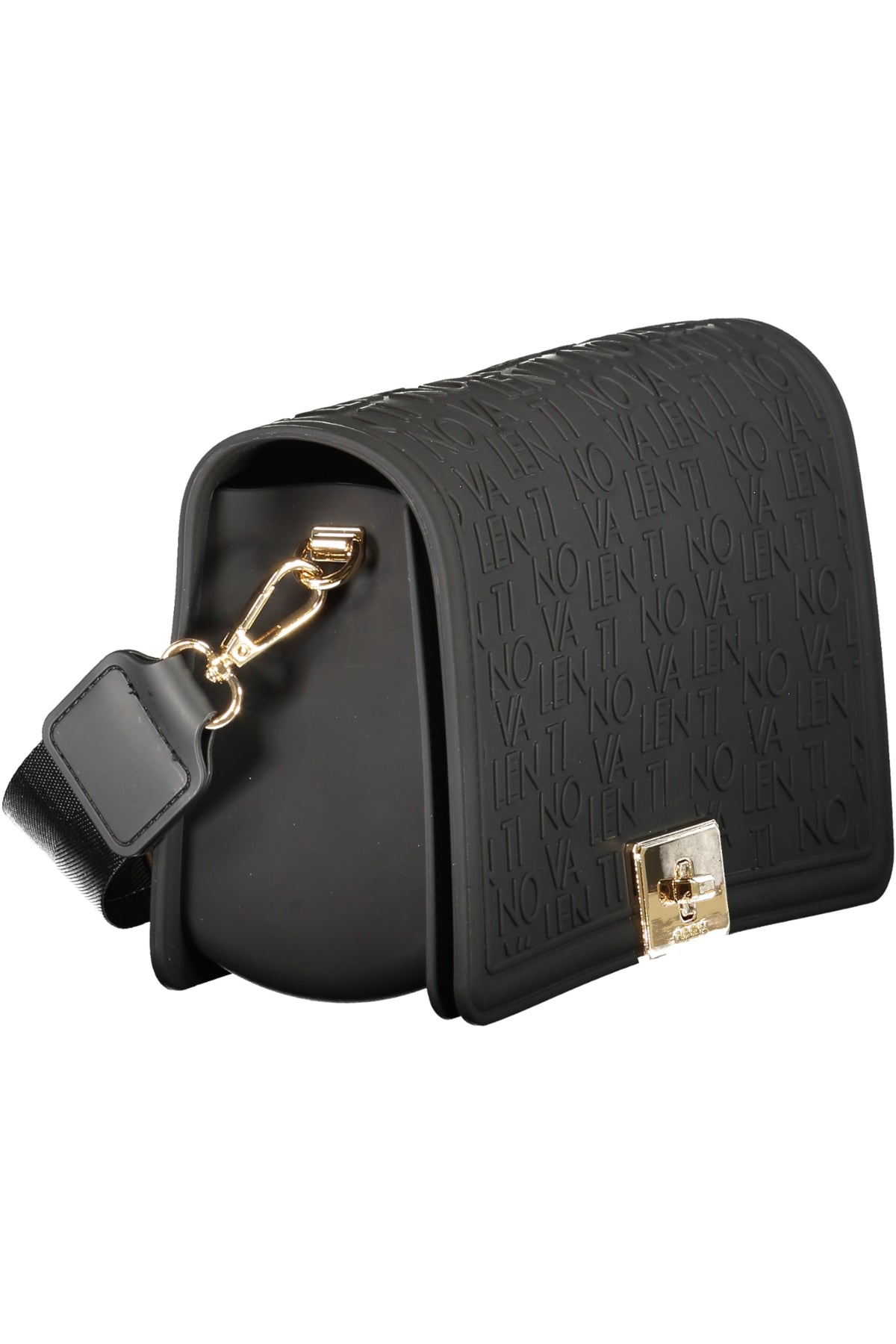 Black Valentino women's Borse bag with sleek design and subtle branding, featuring a smooth leather finish and elegant structure.