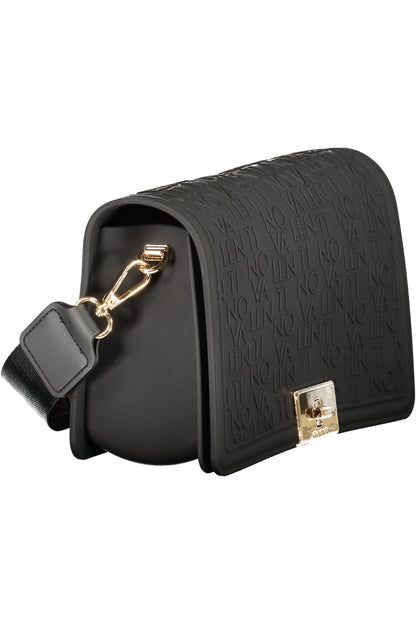 Black Valentino women's Borse bag with sleek design and subtle branding, featuring a smooth leather finish and elegant structure.