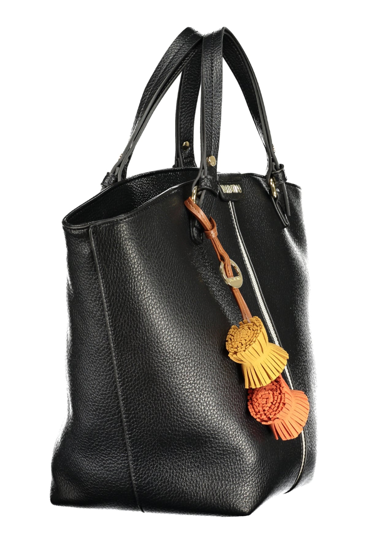Black Valentino women's Borse bag with sleek design, featuring smooth leather and elegant gold-tone hardware.