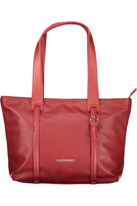 Red Valentino women's Borse bag with sleek design, featuring a vibrant red leather exterior and elegant gold-tone hardware.