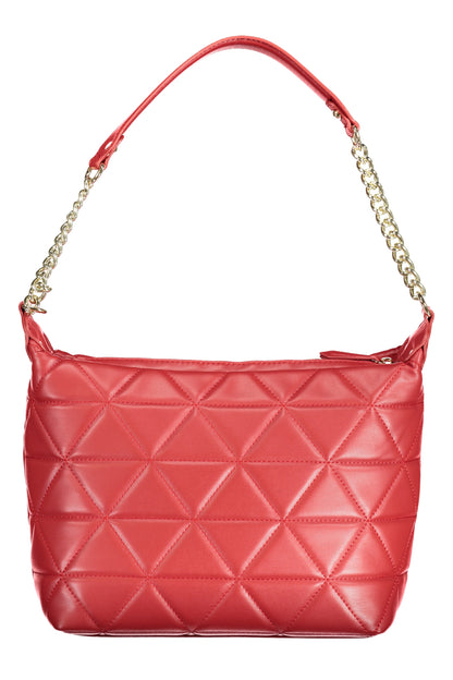 Valentino women's red leather Borse bag with sleek design and gold-tone hardware, featuring a top handle and adjustable strap.