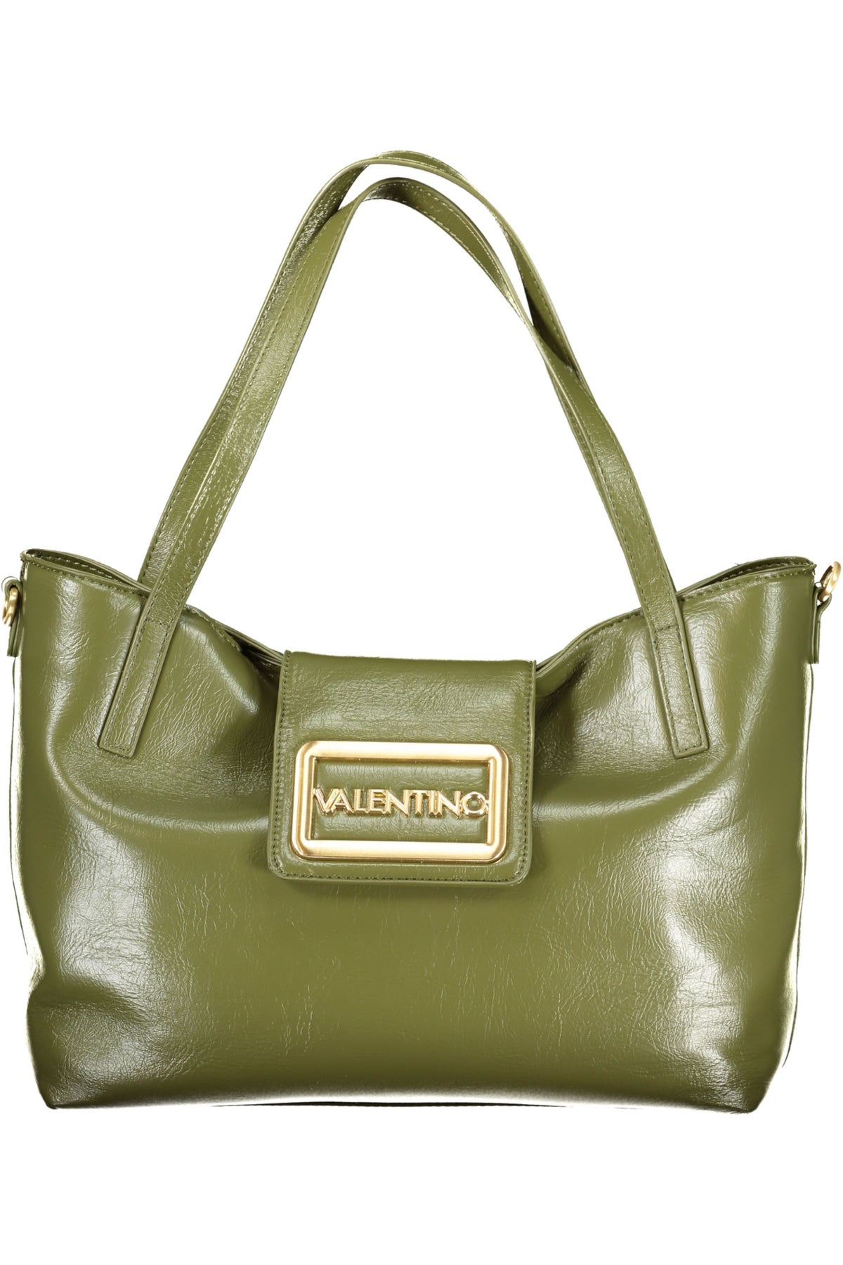 Valentino women's green leather bag, stylish Borse with sleek design and Valentino branding visible in the image.