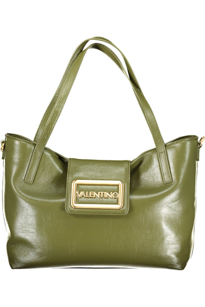 Valentino women's green leather bag, stylish Borse with sleek design and Valentino branding visible in the image.