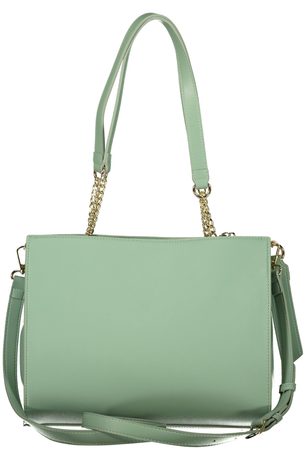 Green Valentino Borse women's bag with sleek design and gold-tone hardware, stylishly displayed on a neutral background.