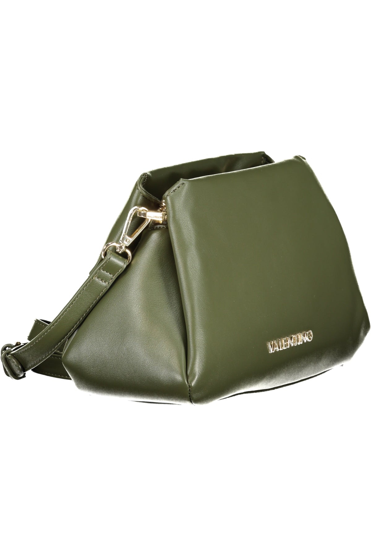 Valentino women's green Borse bag with sleek design and top handle, featuring the Valentino logo and elegant stitching details.